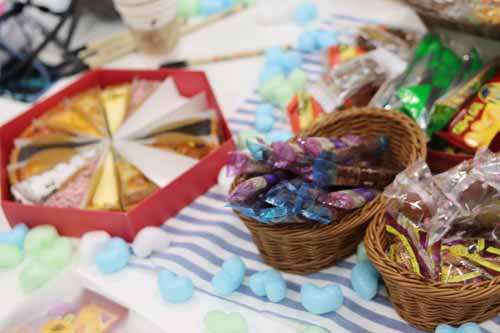 A picture of sweets served during a workshop